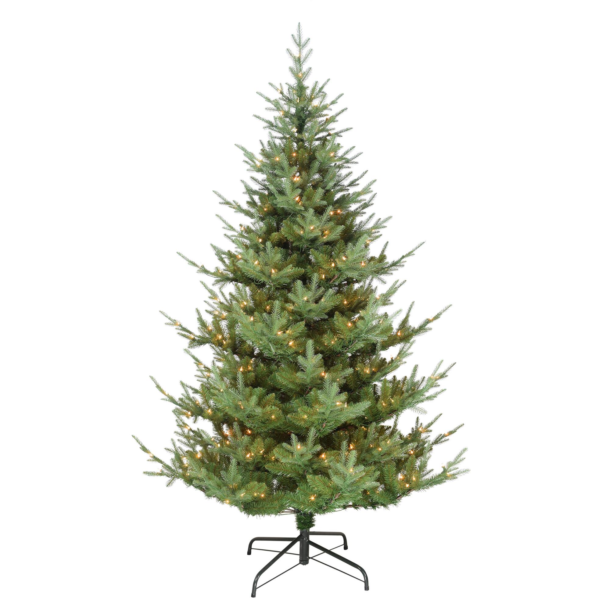 6.5ft. Pre-Lit Hillside Spruce Artificial Tree, Clear LED Lights